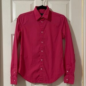 Ralph Lauren Pink Long Sleeve Button Down Blouse
